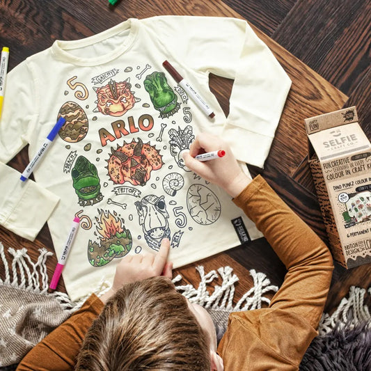 Dino Punkz Colour In T-shirt