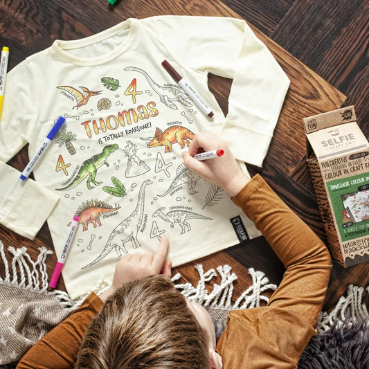 Dinosaur Colour In T-shirt